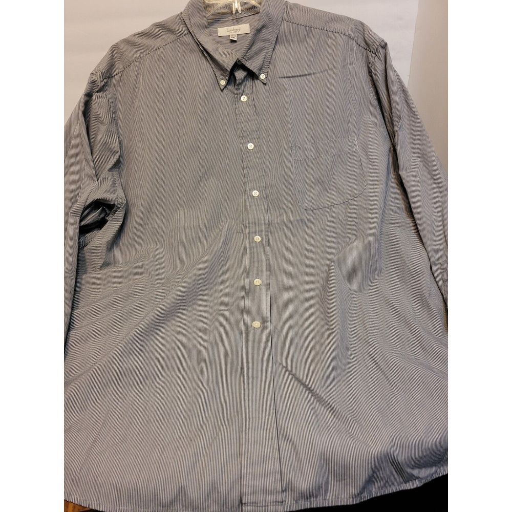 Turnbury mens long sleeve,‎ navy/white stripe, xxl